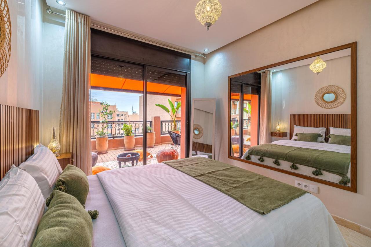 L'Atlas - Appartement Authentique A Gueliz Marrakesch Exterior foto