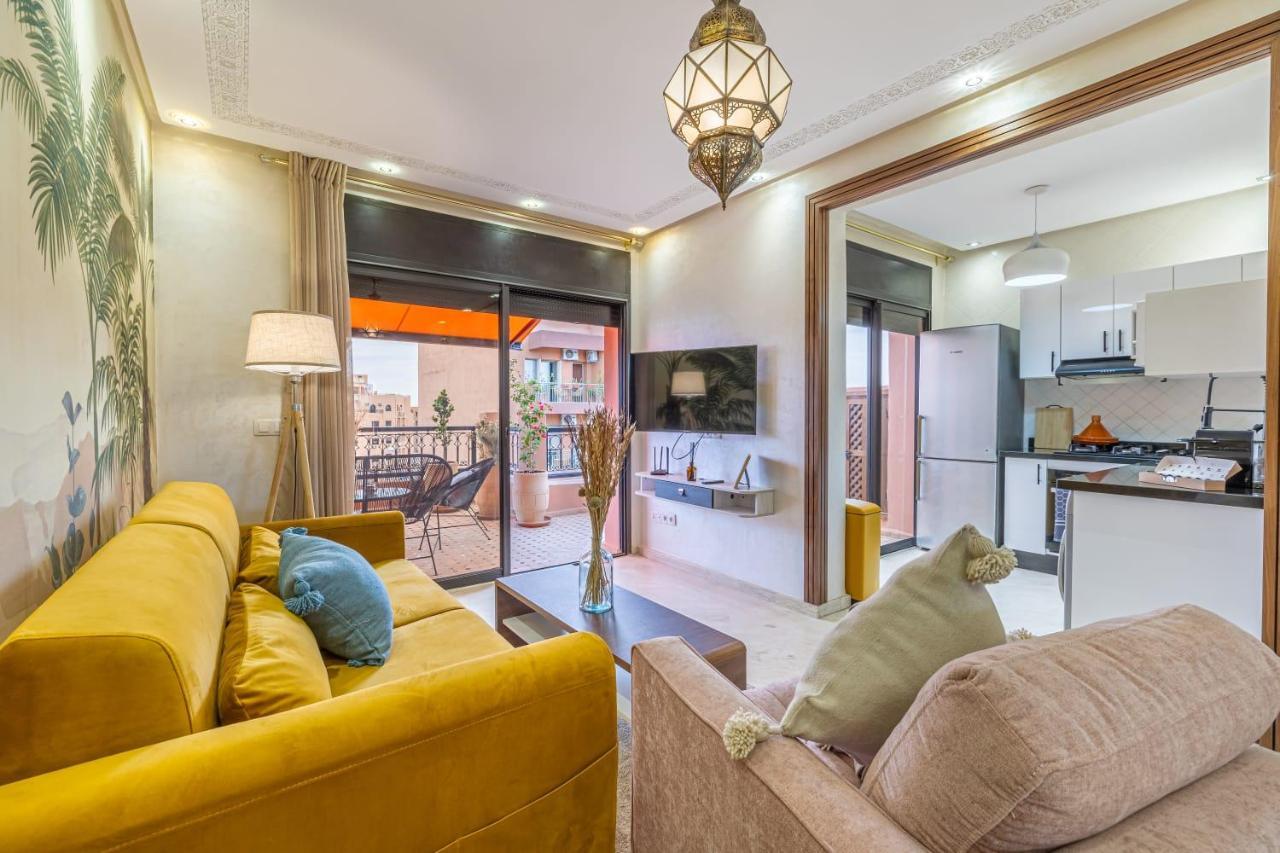 L'Atlas - Appartement Authentique A Gueliz Marrakesch Exterior foto