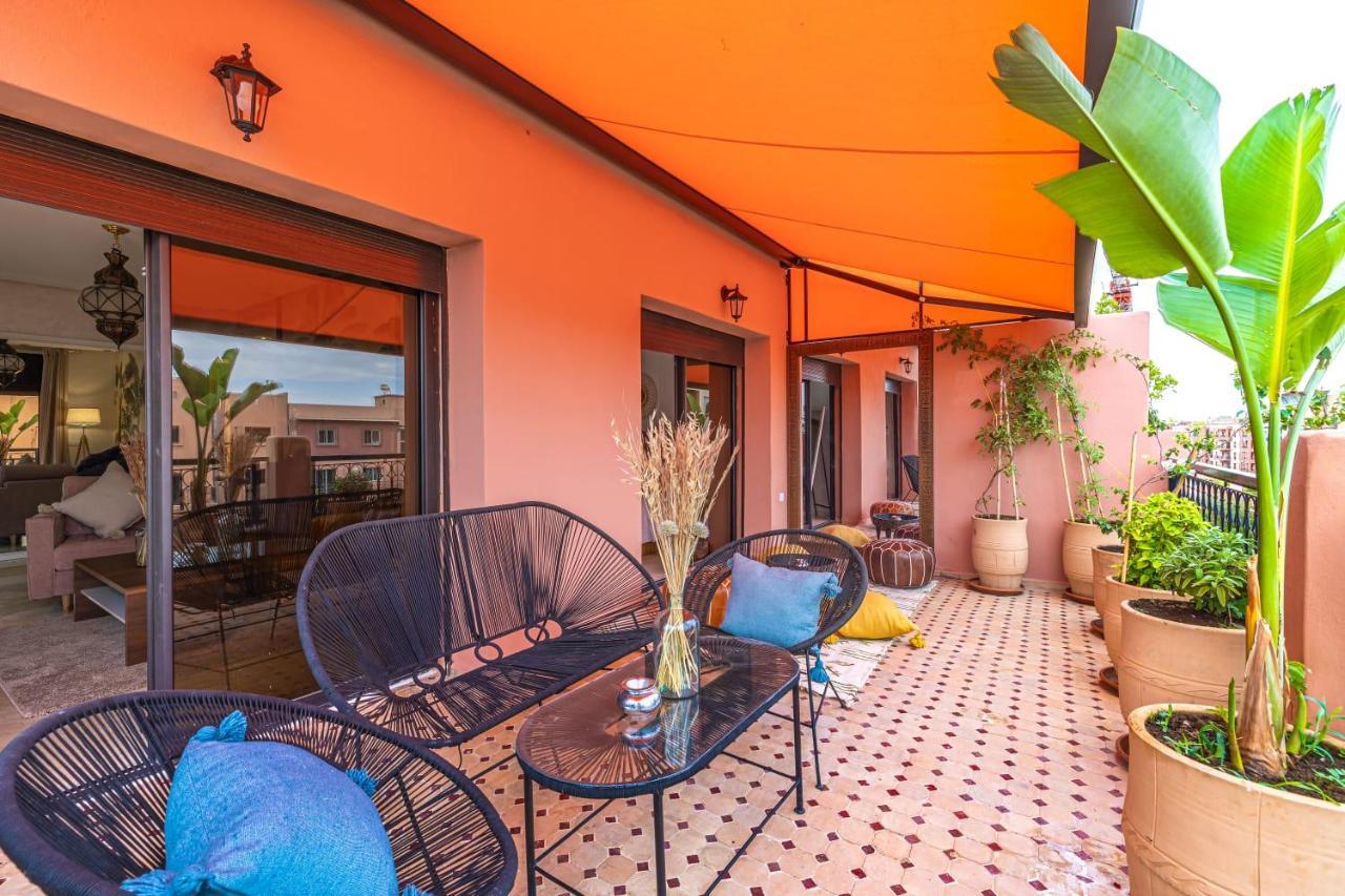 L'Atlas - Appartement Authentique A Gueliz Marrakesch Exterior foto