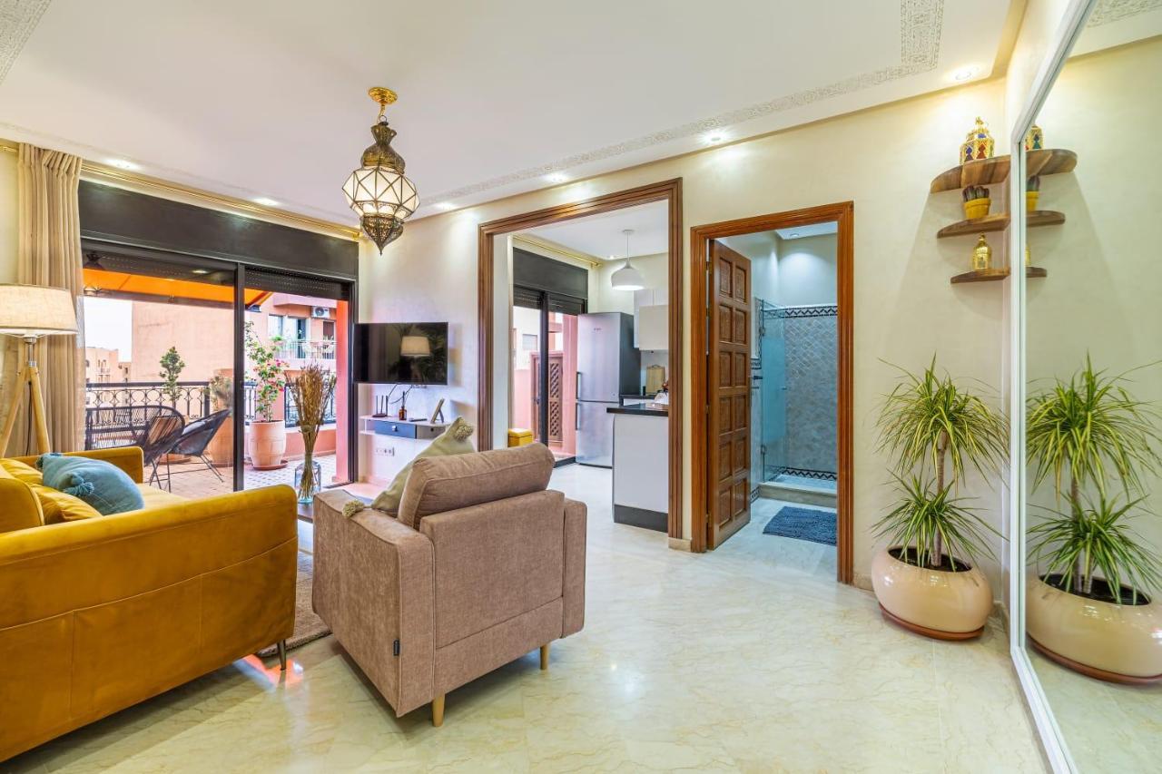 L'Atlas - Appartement Authentique A Gueliz Marrakesch Exterior foto